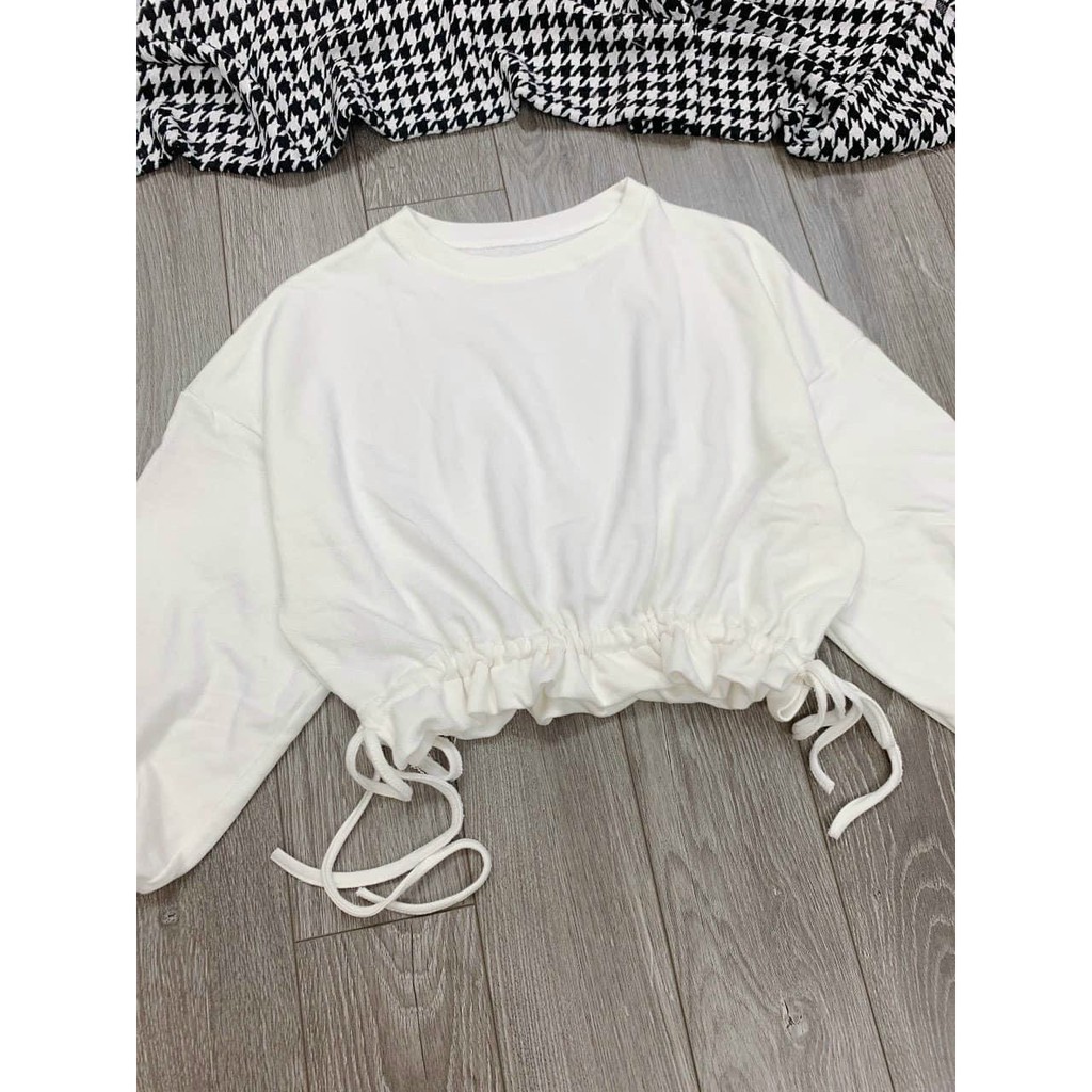 Áo croptop rút lai tay phồng hot hit Nam Anh 24 Shop | BigBuy360 - bigbuy360.vn