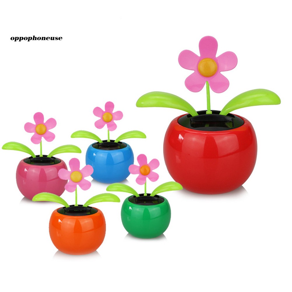 Chậu hoa nhảy múa trang trí xe hơi sử dụng năng lượng mặt trời