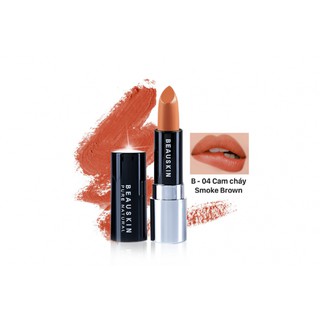 [HÀNG CHÍNH HÃNG] - Son Môi Siêu Lì Son Lì Nụ Tầm Xuân Beauskin Extra Makeup Matte Lipstick B-04 - Màu Cam Cháy