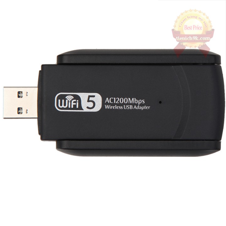 USB thu phát sóng wifi 2 râu AC1200M 5Ghz 2.4Ghz tốc độ 1200Mbps 3.0 chip RTL8812BU Foxconn