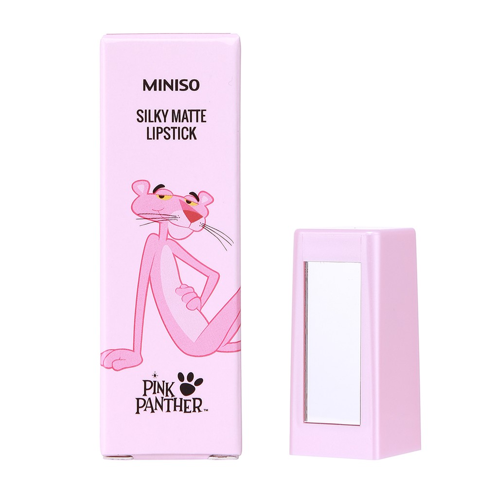 Son dưỡng môi Miniso The Pink Panther Silky Matte Lipstick 28g - Hàng chính hãng