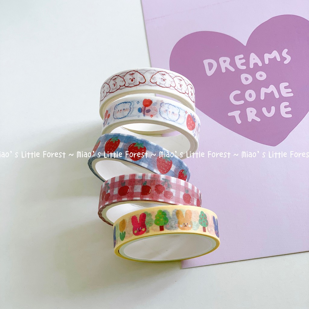 SET 5 CUỘN WASHI TAPE | MWT231