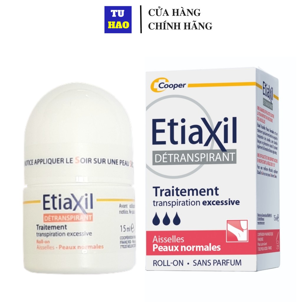 Lăn Khử Mùi Giảm Mồ Hôi Etiaxil Dành Cho Da Thường 15ml Màu đỏ