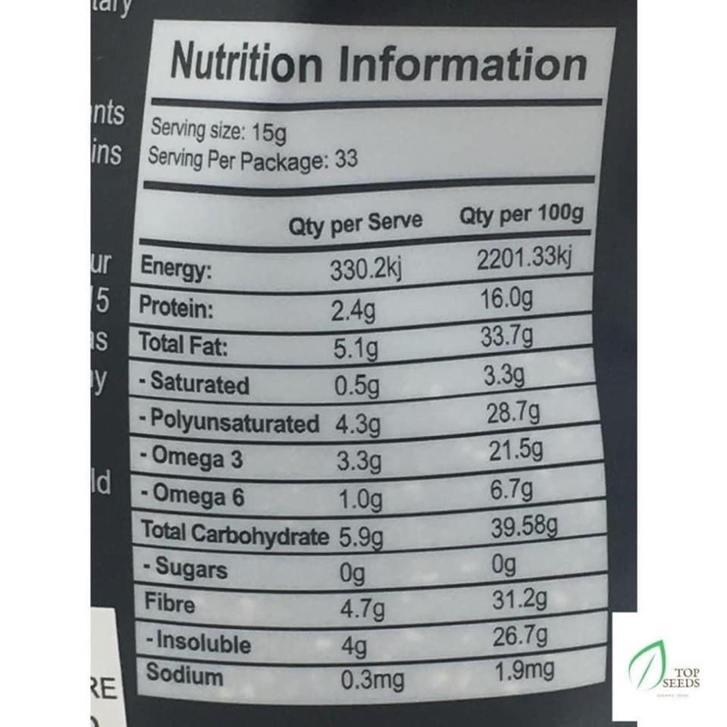 Siêu rẻ 500g Hạt chia black date mới