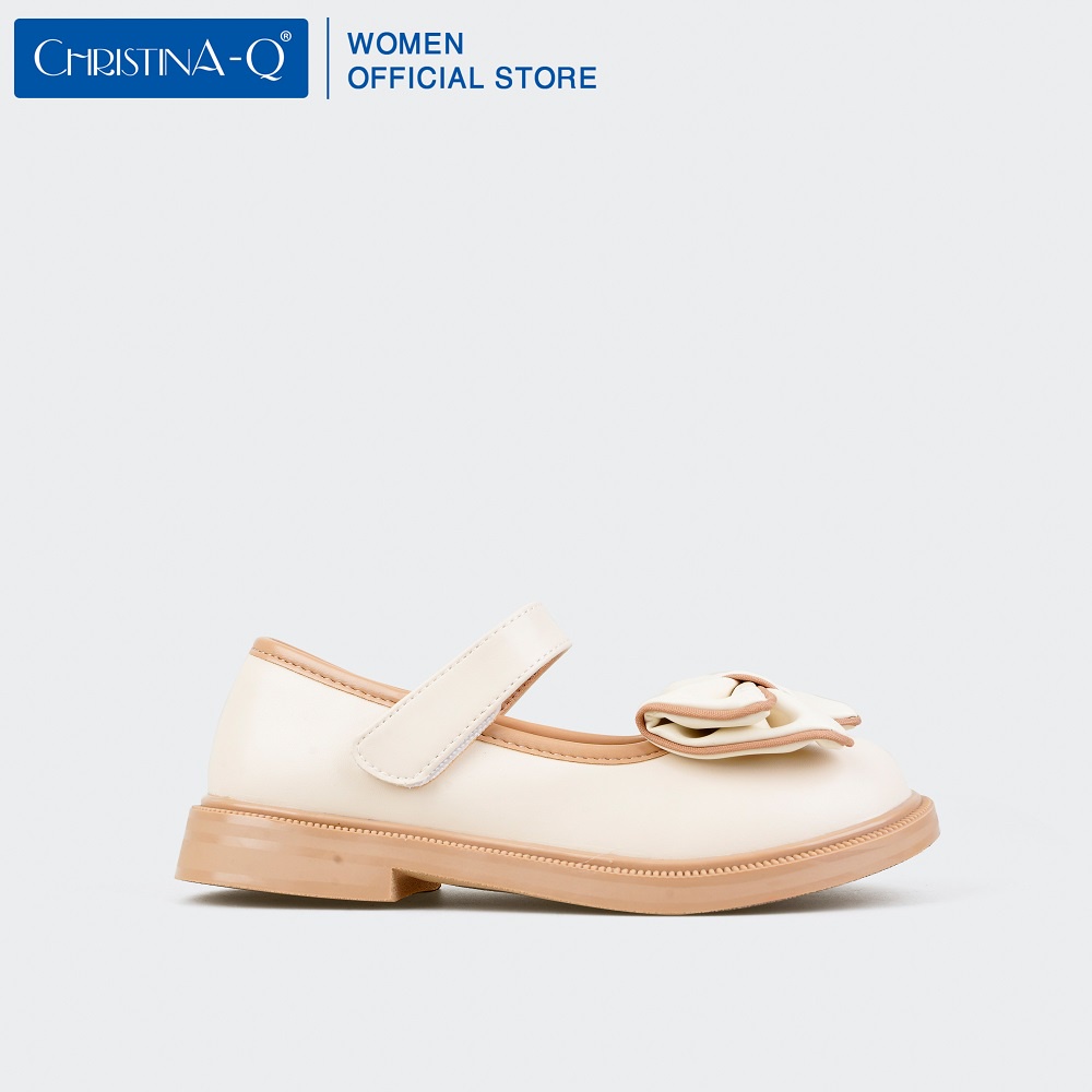 Giày Búp Bê Bé Gái Phối Màu Nơ ChristinA-Q GTE338
