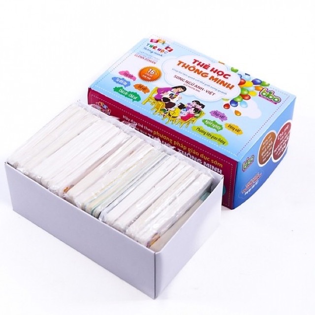 Bộ thẻ học thông minh 16 chủ đề song ngữ cho bé - đồ chơi thông minh Toys house