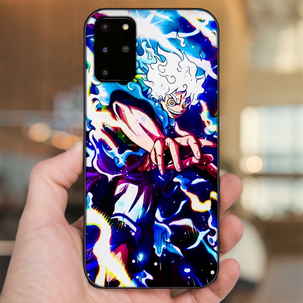 Ốp lưng Samsung S20 Plus viền đen in hình Luffy One Piece