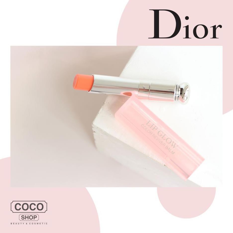 Son dưỡng Dior ❤Freeship❤ Son dưỡng Dior Addict Lip Glow 004 - Coral Màu Cam San Hô