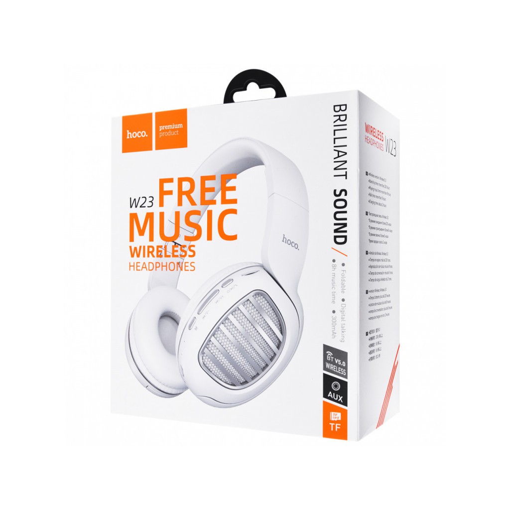 Tai Nghe Bluetooth Chụp Tai Hoco W23 Có Khe Cắm Thẻ Nhớ-Hedphone Thể thao không dây bass siêu hay CHÍNH HÃNG