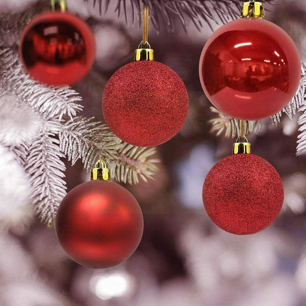 YIYU Quả Châu Nhựa 60mm Trang Trí Giáng Sinh Năm Mới