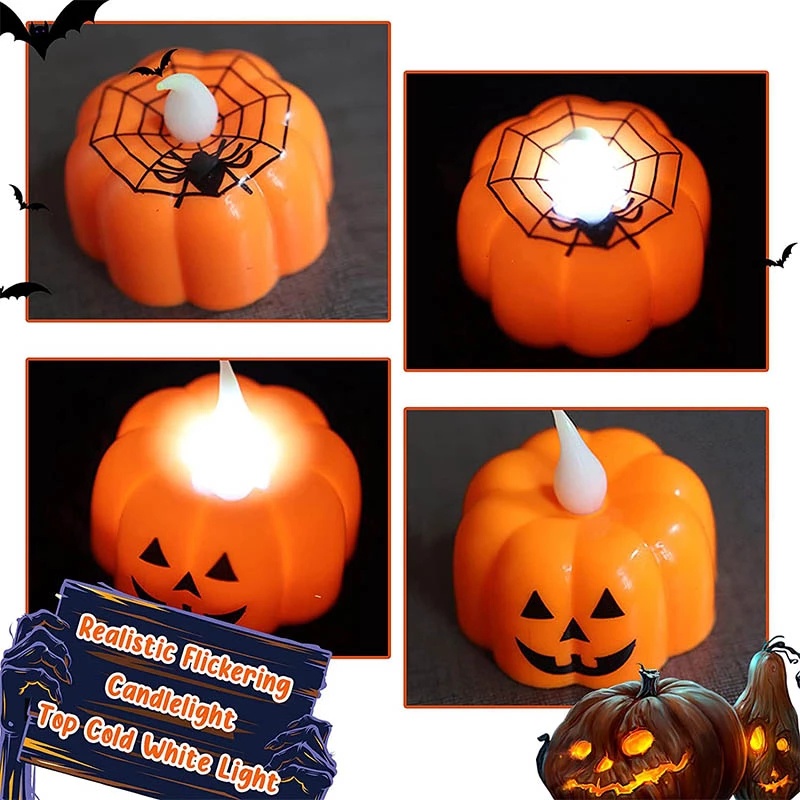 Đèn Lồng LED Hình Đầu Lâu / Bí Ngô / Ma Trang Trí Halloween