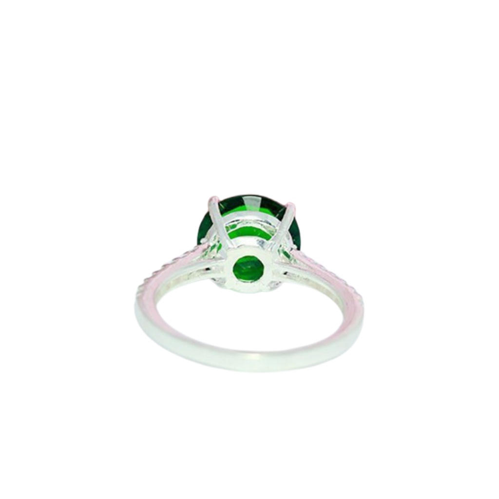 Nhẫn bạc nữ viền đá nhiều màu chất liệu bạc s925 thời trang phụ kiện trang sức nữ Viễn Chí Bảo N400253