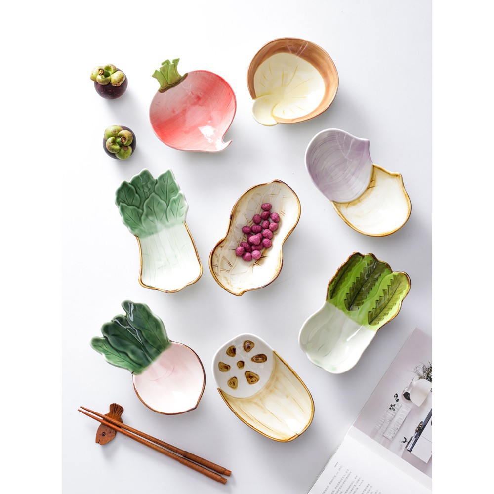 Bát sứ ăn dặm hình rau củ quả - Nhiều mẫu