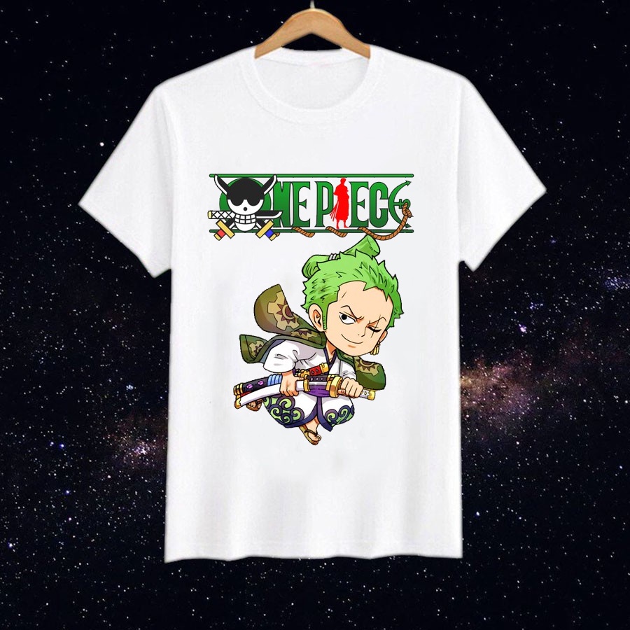 Áo Thun Zoro Chibi Dễ Thương One Piece độc đẹp dễ thương