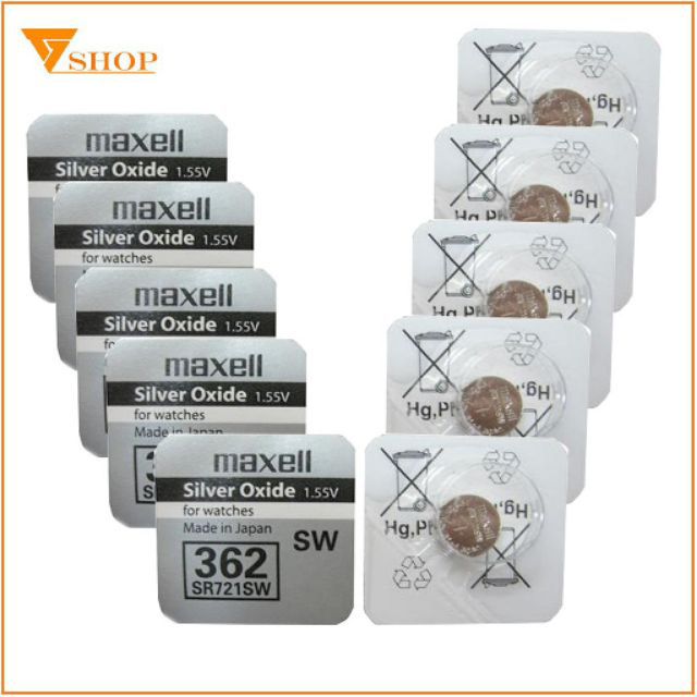 Pin Đồng Hồ Maxell 362 SR721SW 721 1.5V JaPan Chính Hãng