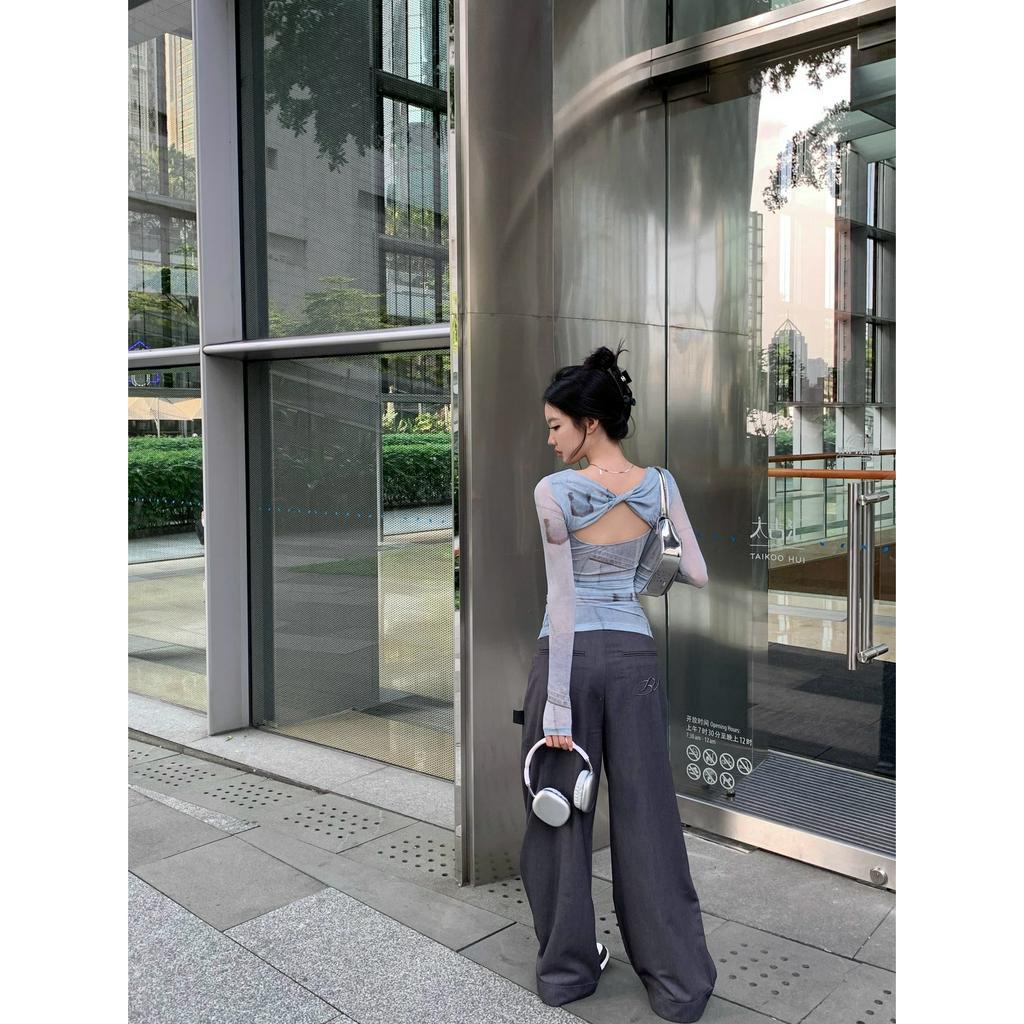 Cocory vn Áo Thun Tay Dài Dáng Ôm Phong Cách Hàn Quốc Thời Trang Mùa Hè Cho Nữ