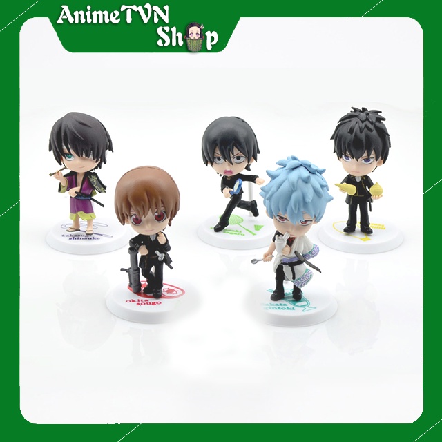 (Có lẻ) Set Combo 5 Mô hình Figure Anime/Manga Gintama (Linh hồn bạc)