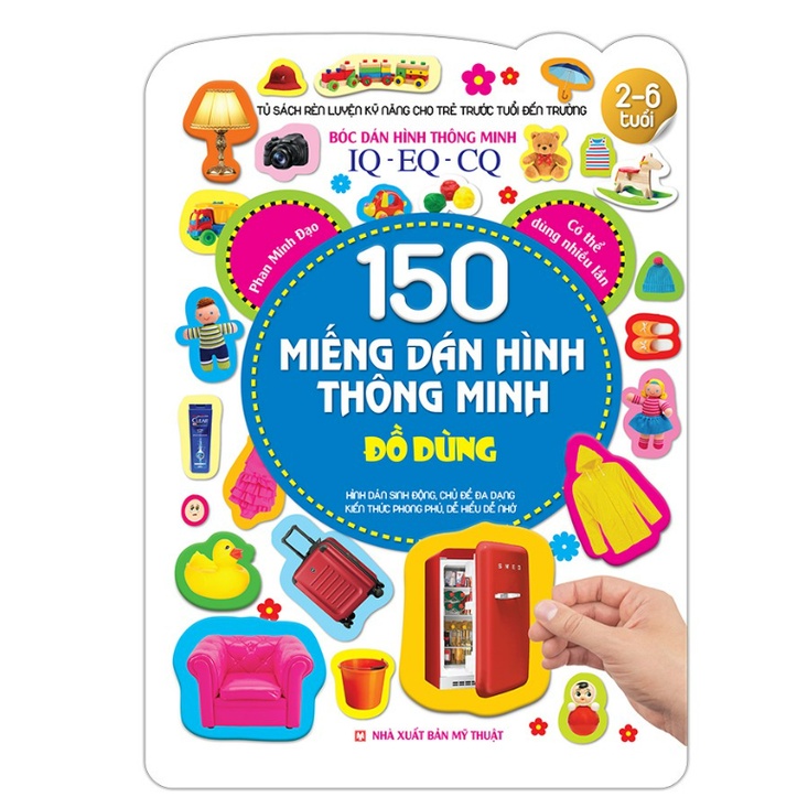 Sách - Combo 150 miếng dán hình thông minh ( 6 cuốn )