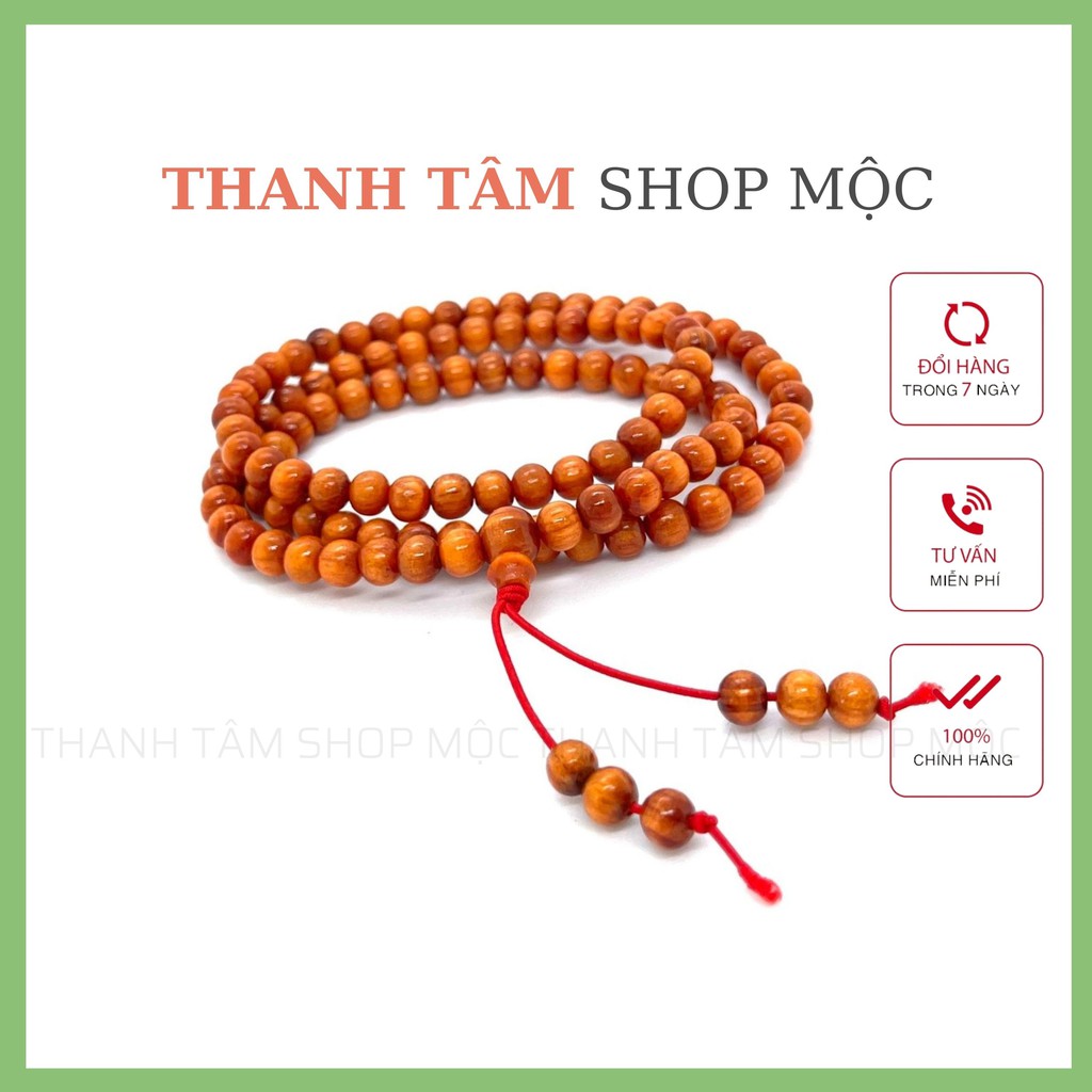 💥GIÁ TẠI XƯỞNG💥Vòng Tay Gỗ Huyết Long 108 Hạt - Thanh Tâm Xưởng Mộc chuyên các loại vòng phong thuỷ