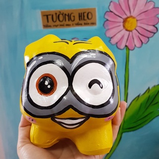 Heo đất handmade - minion