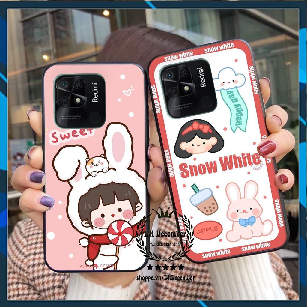 Ốp lưng Xiaomi REDMI 10C in hình 3D lucky, gấu Brick xinh xắn - KHÔNG NÊN BỎ LỠ