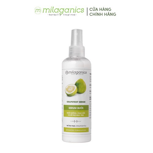 Combo 2 serum bưởi MILAGANICS 250ml/chai