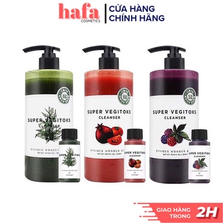 Sữa Rửa Mặt Rau Củ Sủi Bọt Byvibes Wonder Bath Super Vegitoks Cleanser (300ml) _  Wonder Bath Chính Hãng