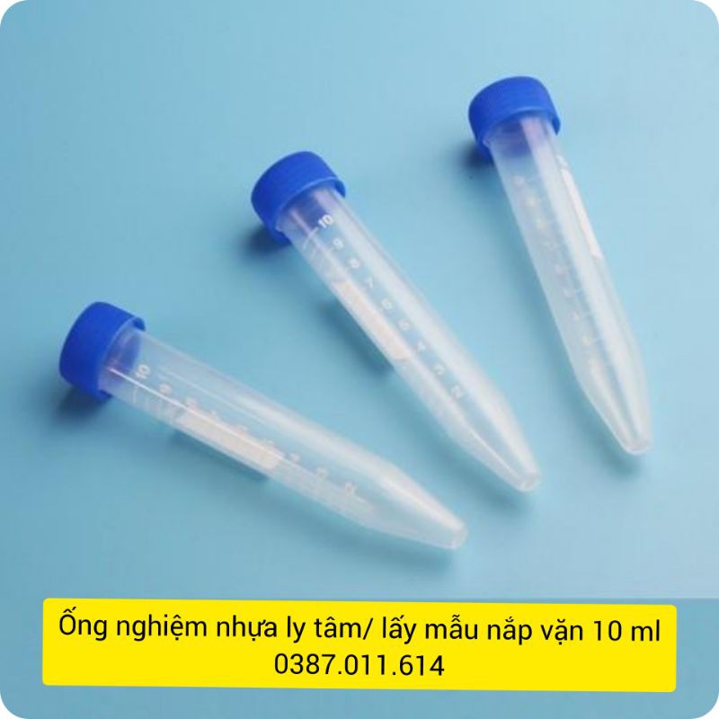 Ống nghiệm nhựa ly tâm/ lấy mẫu nắp vặn (10ml)