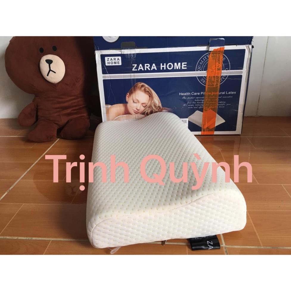 SỈ 53K-LOẠI 1-(FULL BOX) GỐI CAO SU NON ZARA -CHỐNG NGÁY, Người bạn đồng hành người mất ngủ, ngủ ngáy, đau mỏi vai gáy