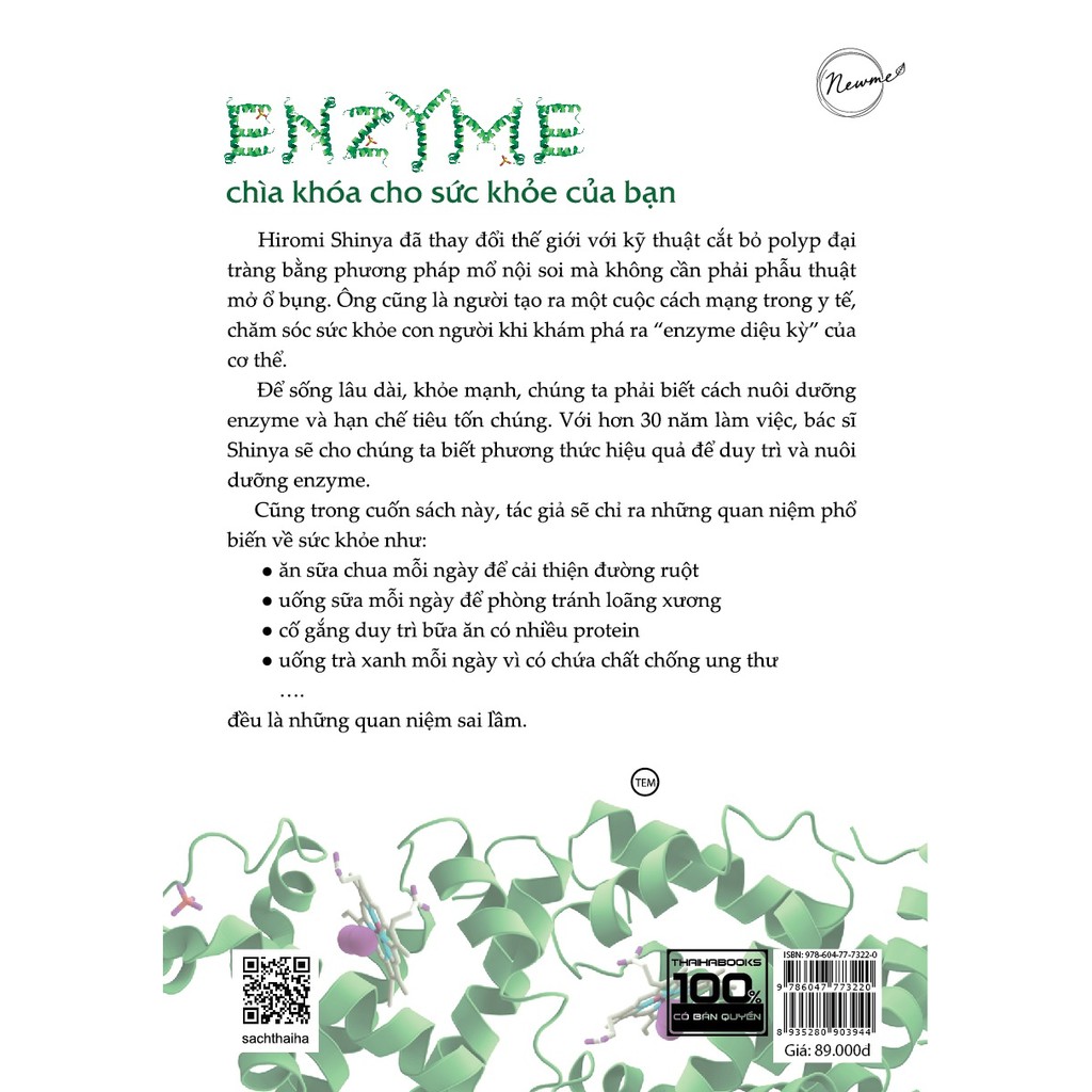 Sách - Nhân Tố Enzyme - Phương Thức Sống Lành Mạnh (Tái Bản 2019) [Thái Hà Books]