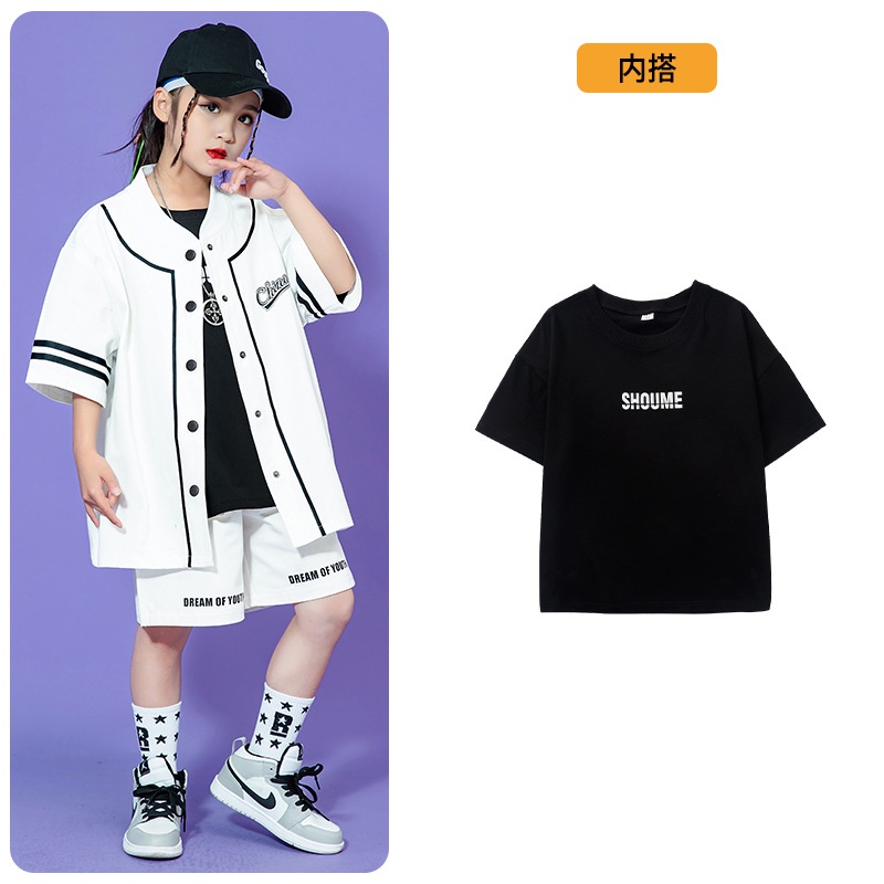 1 Bộ Trang Phục Nhảy Hip-Hop Đường Phố Mùa Hè Cho Bé A3