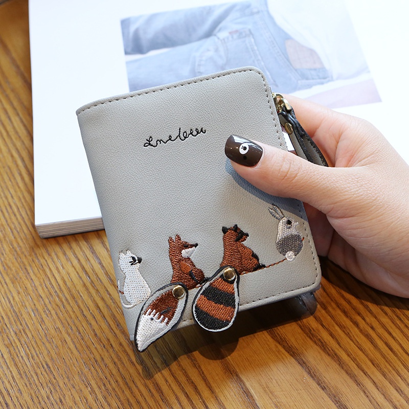 Ví ngắn IELGY thiết kế gấp gọn dễ thương phong cách Hàn Quốc cho nữ