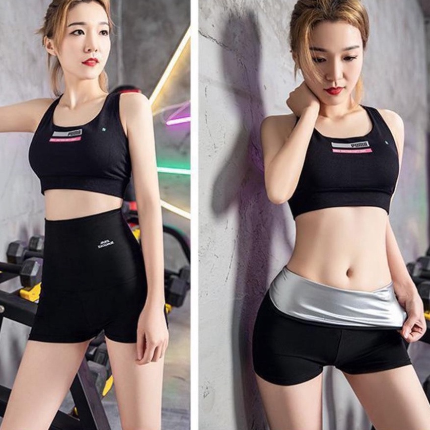 Quần gym sinh nhiệt đùi ngố giảm béo giảm eo tan mỡ [MEOW Corset]
