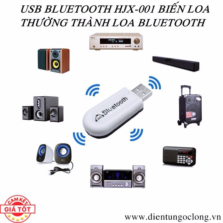Usb Bluetooth Dongle HJX-001 Biến Loa Thường Thành Loa Bluetooth
