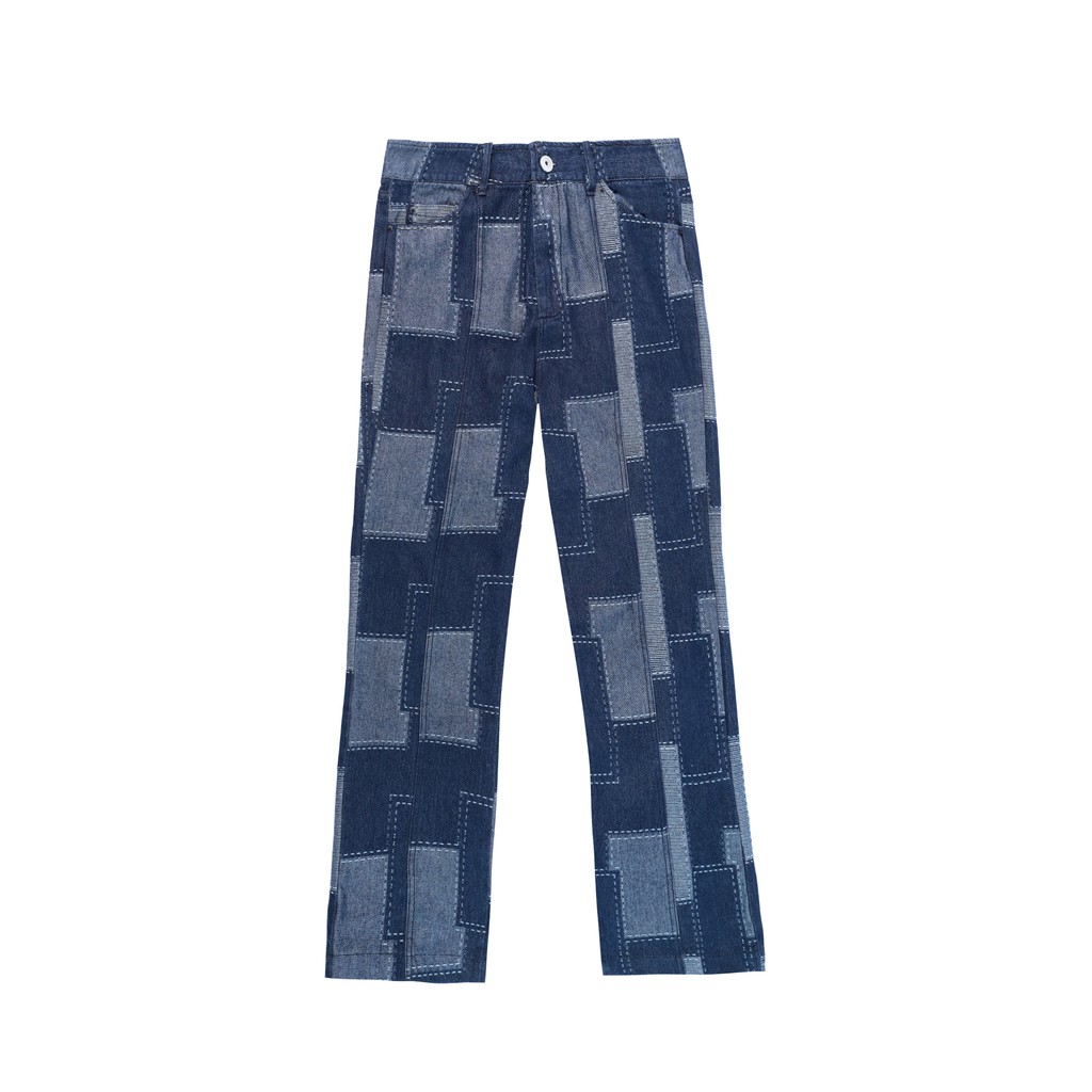 Quần denim 'GOLDIE PATTERN' ghép mảnh | BigBuy360 - bigbuy360.vn