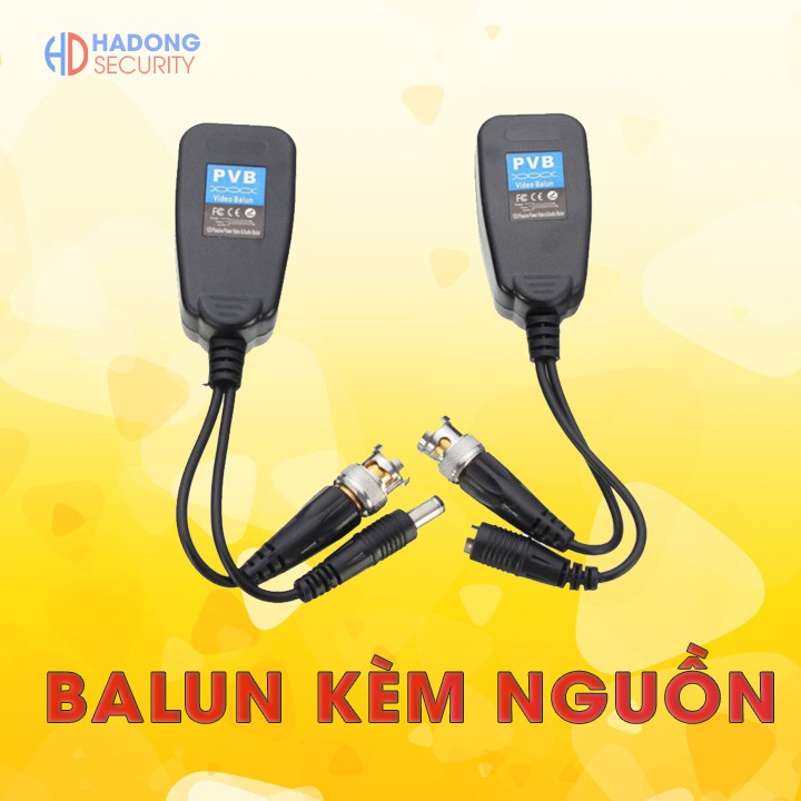 Video Balun kèm nguồn loại tốt có đèn báo loại tốt cho camera