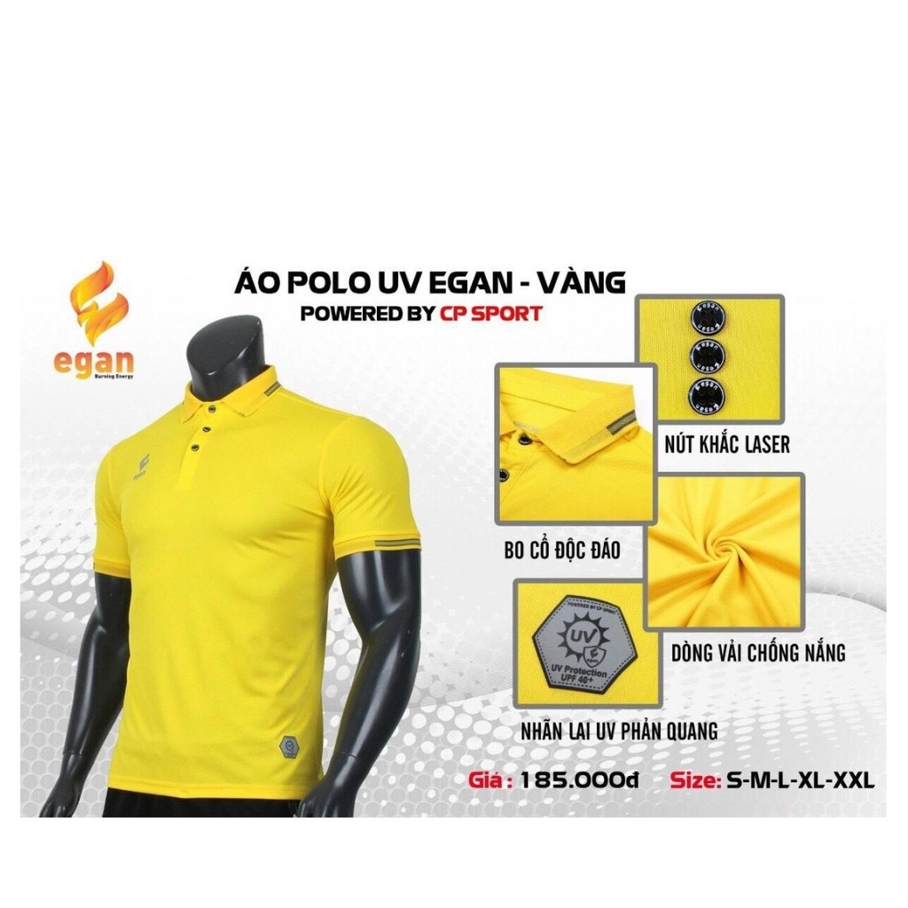 Áo Polo Nam Egan 2UV Chống Nắng Cực Mát, Áo Thun Nam Có Cổ Hãng CP Chất Liệu Cao Cấp, Phong Cách Sang Trọng