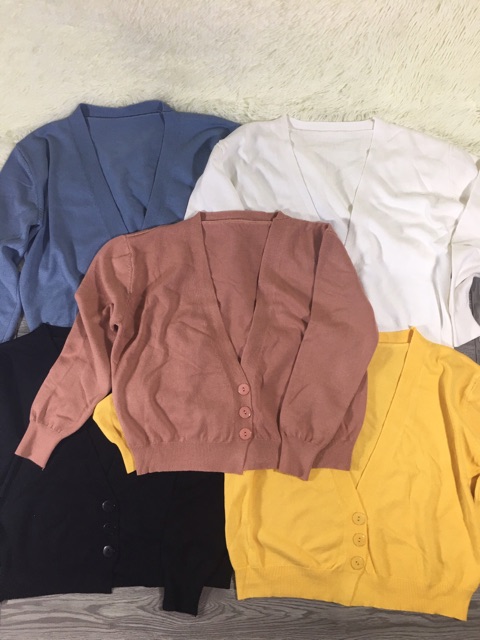 Áo Khoác Cardigan Len Mịn Dày Dặn Bảng Màu Mới (kèm ảnh thật) | BigBuy360 - bigbuy360.vn