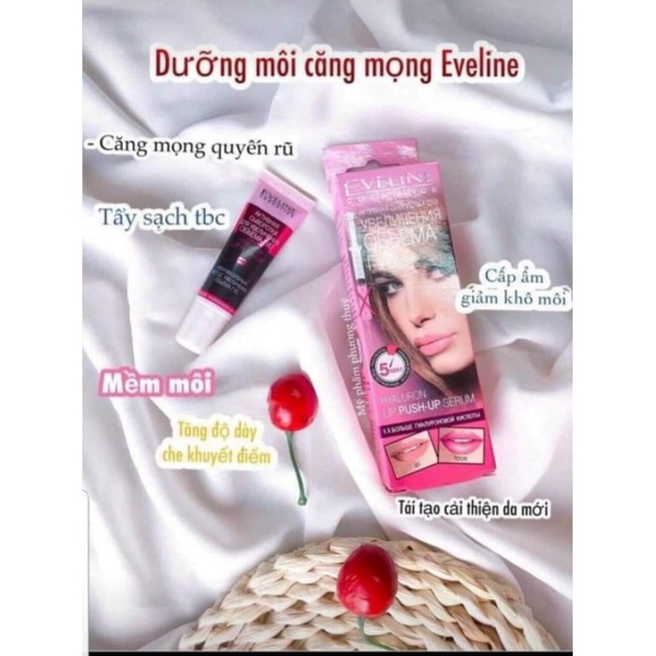 Serum môi Eveline làm dày đầy môi và căng mọng