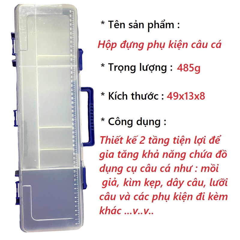 Hộp Đựng Phụ Kiện Trong Suốt Câu Cá, Mồi Giả , Hộp Đựng Mồi Câu Lure Giá Rẻ Tiện Lợi Và Đa Năng - Sanami Fishing