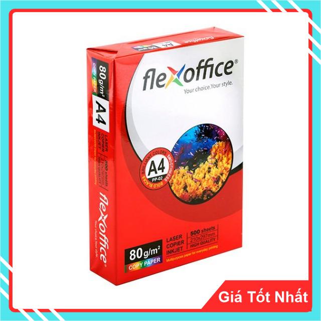 Giấy In A4 Thiên Long Flexoffice PP-02- 80gsm- 500 tờ/ream- Chất Lượng Cao