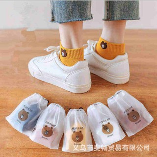 (Nhiều mẫu) - Set 10 đôi tất nữ cổ ngắn Tặng kèm túi gấu/Tât gấu/Tất hoa quả dễ thương các loại
