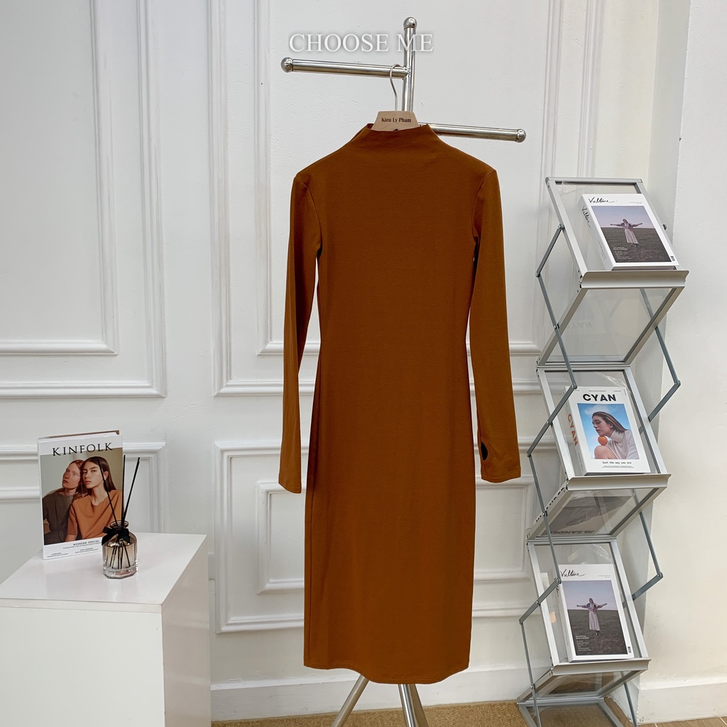 Váy Body Trơn Dài Tay, Váy Body Chất Liệu Thun Co Giãn, Đầm Dáng Ôm - Choose Me KLP | BigBuy360 - bigbuy360.vn