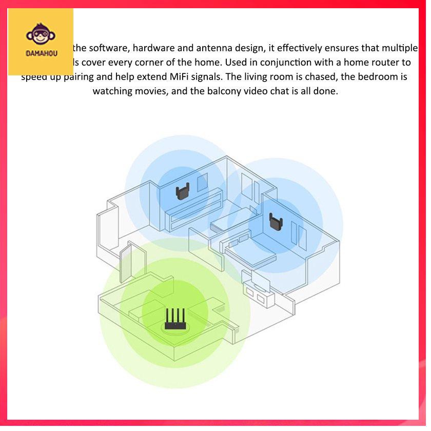 Bộ Khuếch Đại Tín Hiệu Wifi Không Dây 2.4g Cho Xiaomi Pro | BigBuy360 - bigbuy360.vn