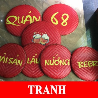 mẹt tre vẽ tranh trang trí