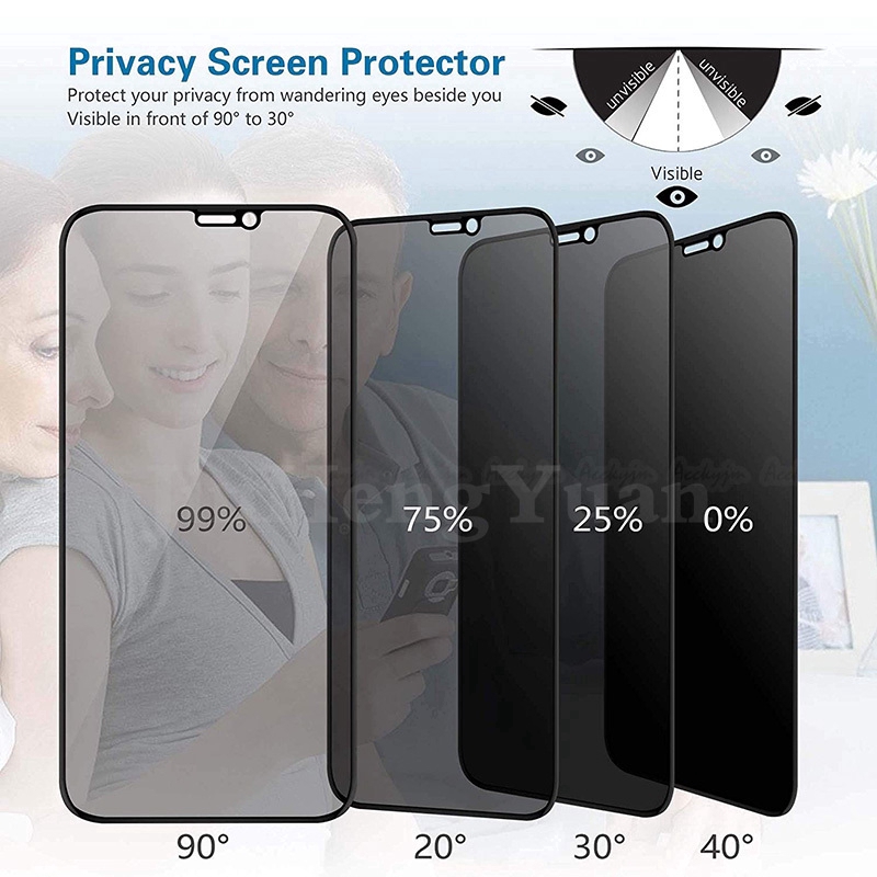 Kính cường lực bảo vệ màn hình chống nhìn trộm riêng tư cho IPhone 14 15 PLUS 13 12 11 pro MAX 6 6S 7 8 PLUS X XS MAX XR 13mini 12mini