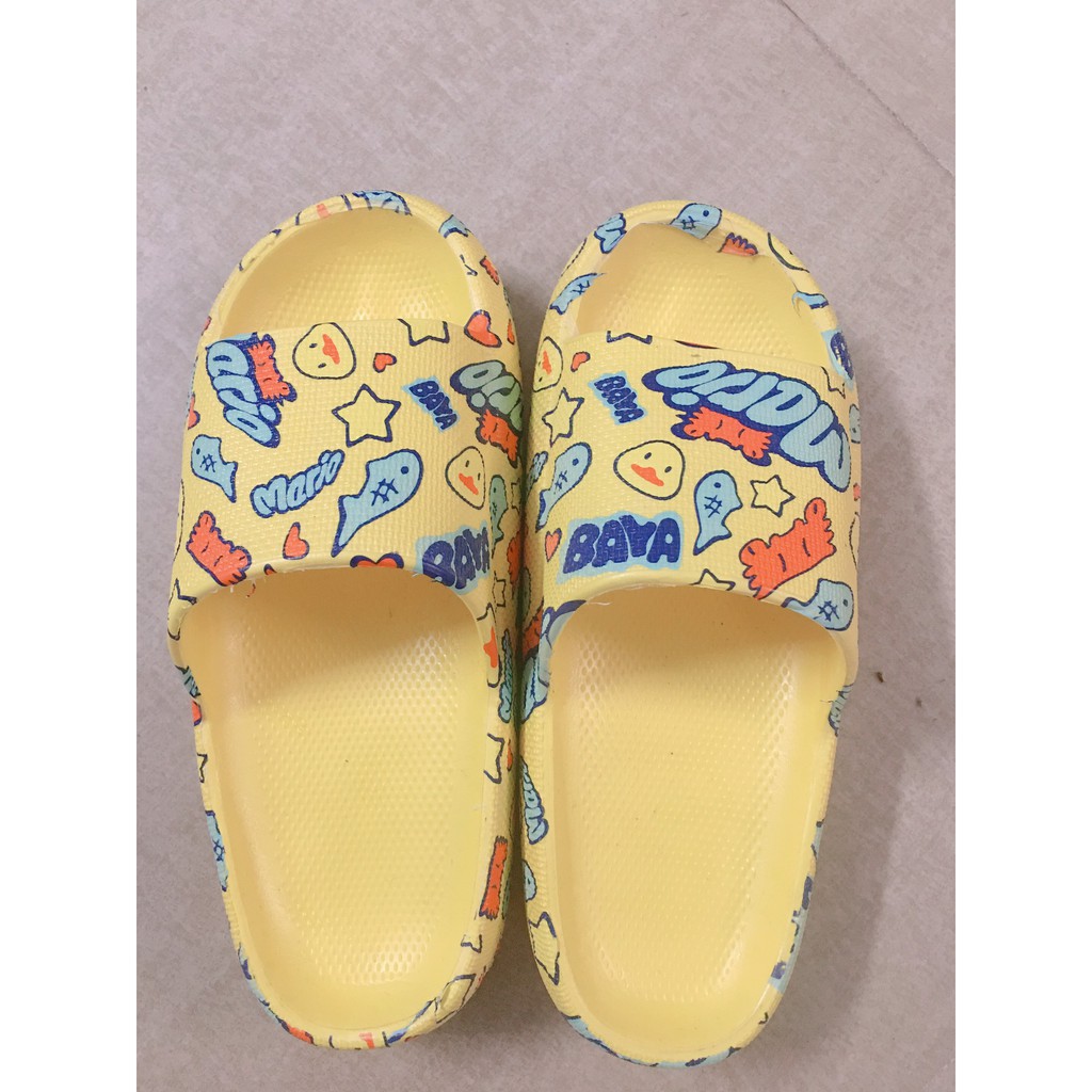 Dép Bánh Mì Hoạt Hình Mario Cao 4cm _ DL086