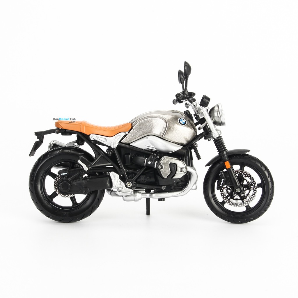 Mô hình mô tô BMW R Nine T Scramber 1:12 Maisto Gray