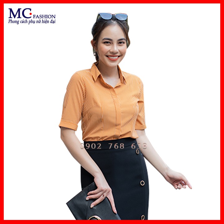 Sơ mi công sở nữ tay lỡ mc fashion a630