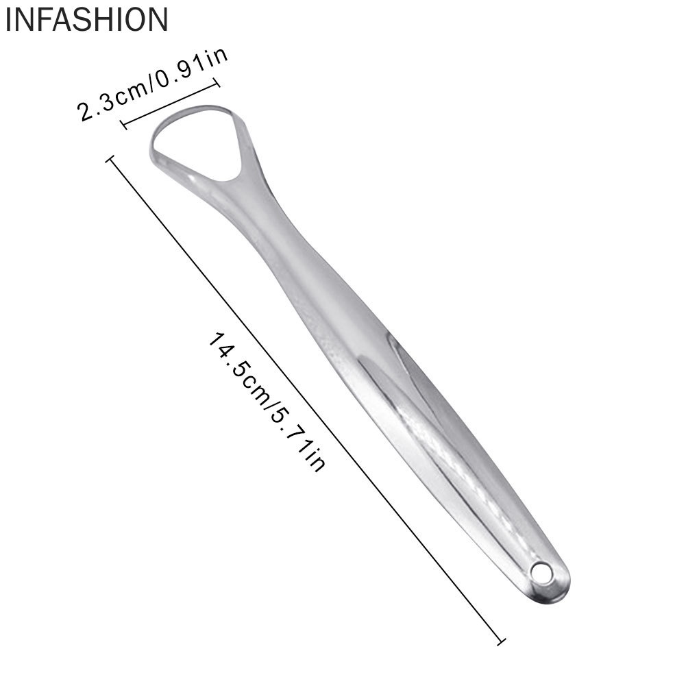 [Hàng mới về] Dụng cụ cạo lưỡi bằng thép không gỉ tiện dụng